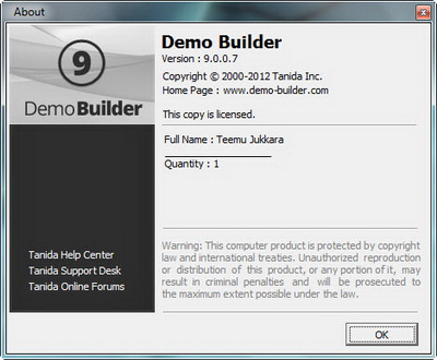 Tanida Demo Builder 9.0.0.7