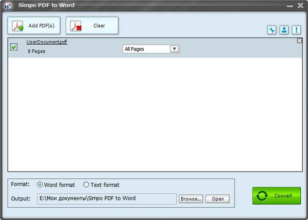 Simpo PDF to Word