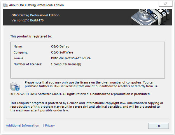 O&O Defrag Professional