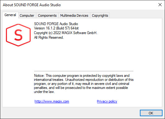 MAGIX SOUND FORGE Audio Studio