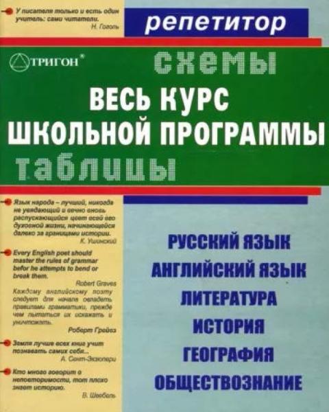 Весь курс школьной программы в схемах и таблицах