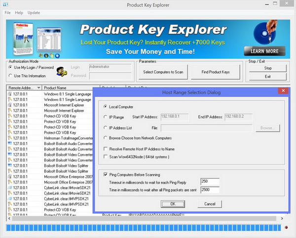 NSAuditor Product Key Explorer