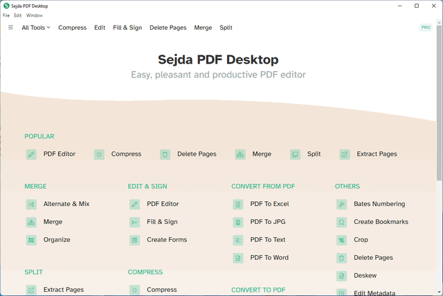 Sejda PDF Desktop Pro