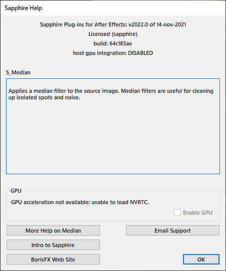 Boris FX Sapphire Plug-ins 2022.0 for Adobe / OFX