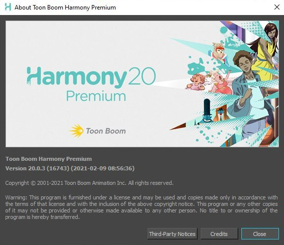 Toon Boom Harmony Premium 20.0.3 Build 16743