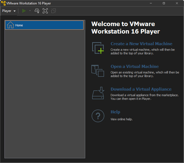 VMware Workstation Player 16