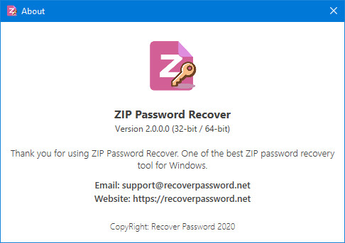 Zip Password Recover 2.0.0.0