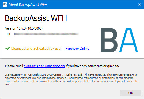 BackupAssist Desktop 10.5.3