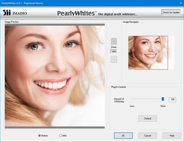 Imadio PearlyWhites Photoshop Plug-In 3.0.1