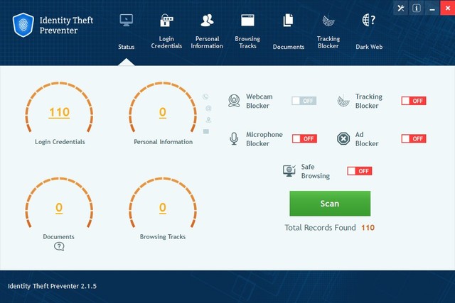 ShieldApps Identity Theft Preventer 2.1.5