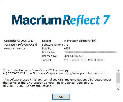 Macrium Reflect 7.2.4539 Workstation / Server Plus