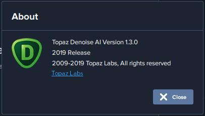 Topaz DeNoise AI 1.3.0