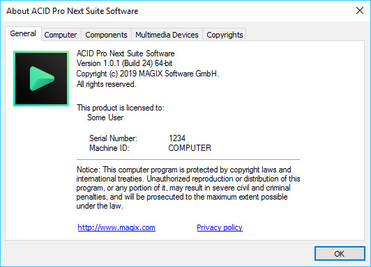 MAGIX ACID Pro Next Suite 1.0.1.24