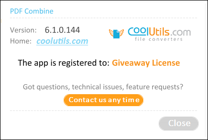 CoolUtils PDF Combine 6.1.0.144