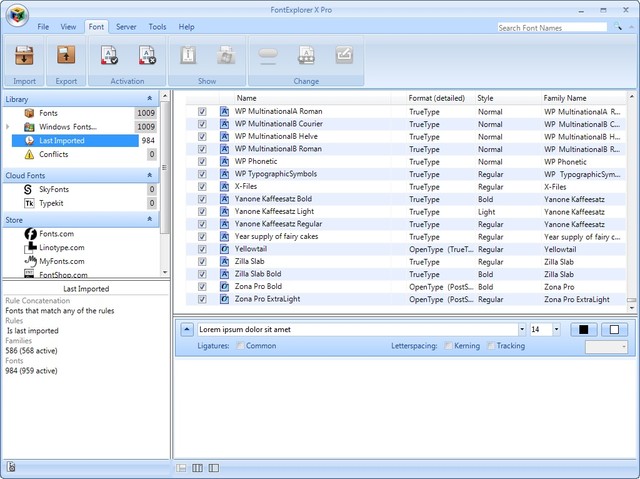 FontExplorer X Pro 3.5.3 (Build 13929.5)