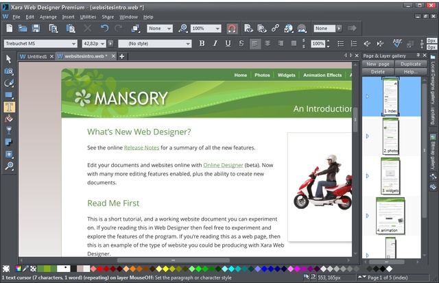 Xara Web Designer Premium 15.0.0.52288