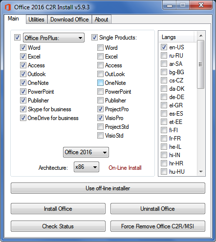 Microsoft Office 2013-2016 C2R Install 5.9.3 by Ratiborus