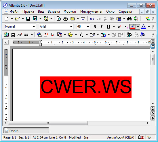 Atlantis Word Processor 1.6.5.11 + Rus