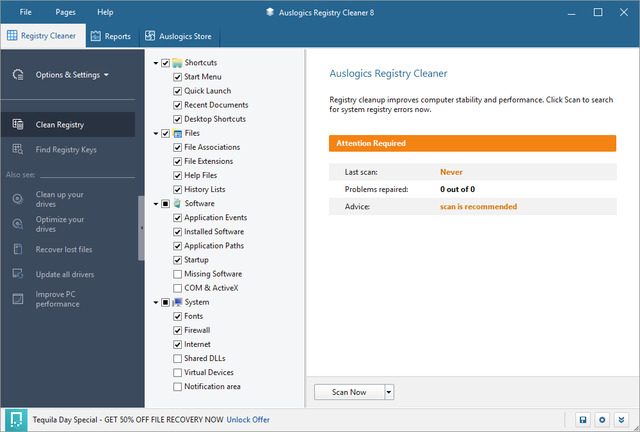 Auslogics Registry Cleaner Professional 