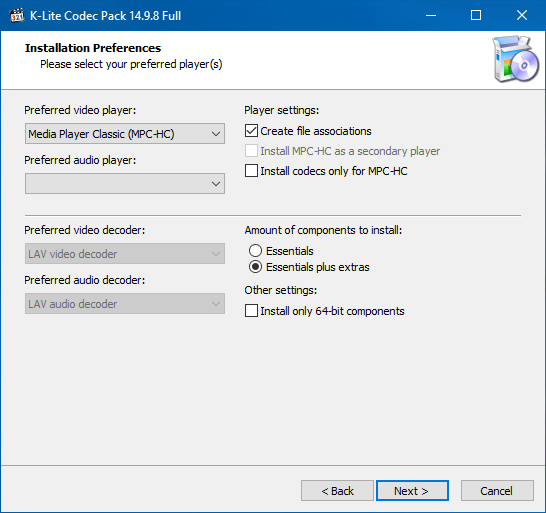 K-Lite Codec Pack 14.9.8
