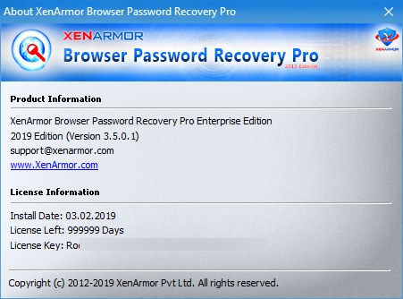 Browser Password Recovery Pro Enterprise Edition 