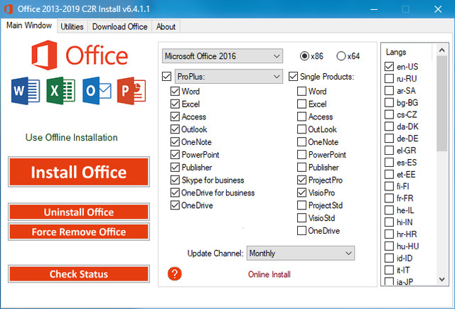 Office 2013-2019 C2R Install