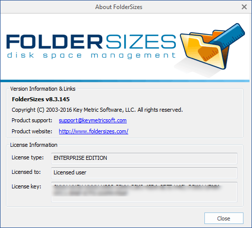 FolderSizes Enterprise 8.3.145