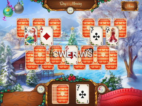 скриншот игры Lapland Solitaire