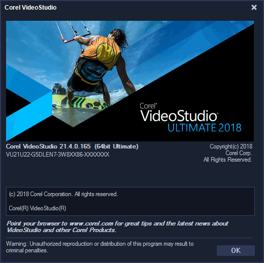 Corel VideoStudio Ultimate 2018