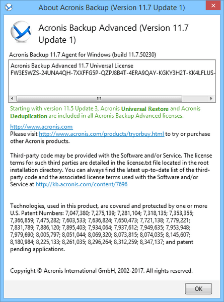 Acronis Backup Advanced