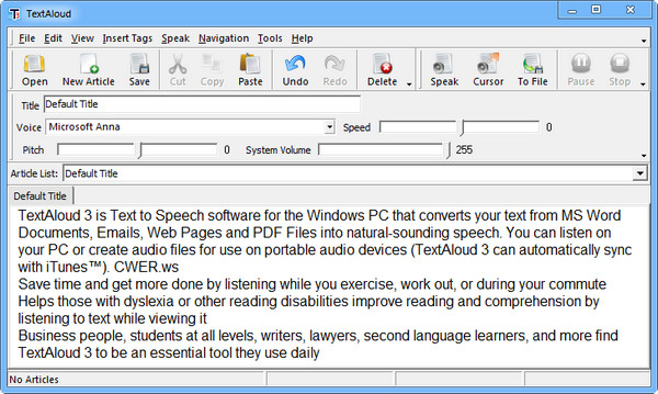 TextAloud 3