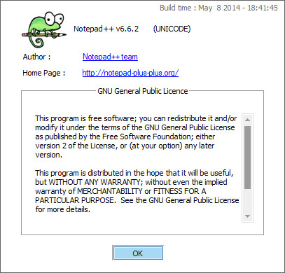 Notepad++ 6.6.2