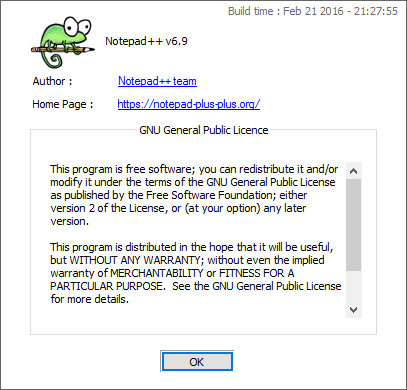 Notepad++ 6.9