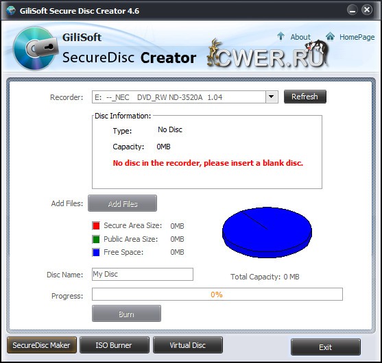 GiliSoft Secure Disc Creator 4.6