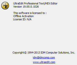 UltraEdit 19.00.0.1026