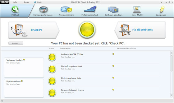 MAGIX PC Check & Tuning 2012 7.0.401.3